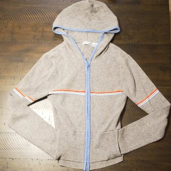 Energie Sweaters - Gray Zip-up Hoodie (Vintage 80's or 90's)